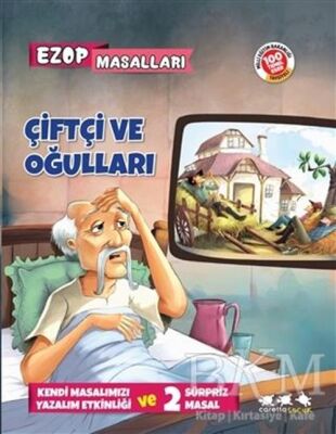Çiftçi ve Oğulları - Ezop Masalları kapağı