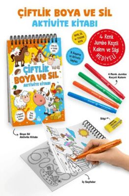 Çiftlik – Boya ve Sil Aktivite Kitabı - 3 Yaş + - 1