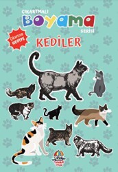 Çıkartmalı Boyama Serisi - Kediler - 2