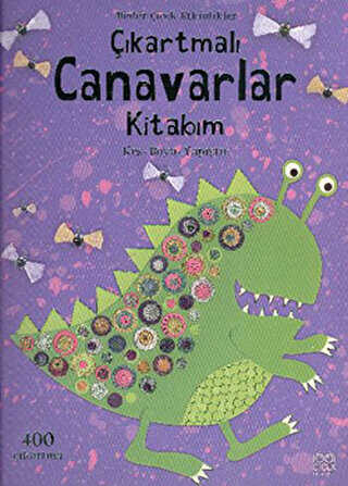 Çıkartmalı Canavarlar Kitabım - 1001 Çiçek Kitaplar