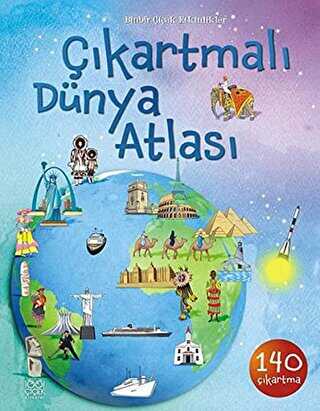 Çıkartmalı Dünya Atlası - Ülkelerin Özellikleri - 1001 Çiçek Kitaplar