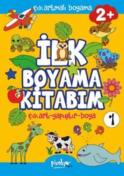 Çıkartmalı İlk Boyama Kitabım - 1 2+ Yaş - Pinokyo Yayınları