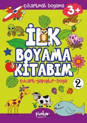 Çıkartmalı İlk Boyama Kitabım - 2 3+ Yaş - Pinokyo Yayınları