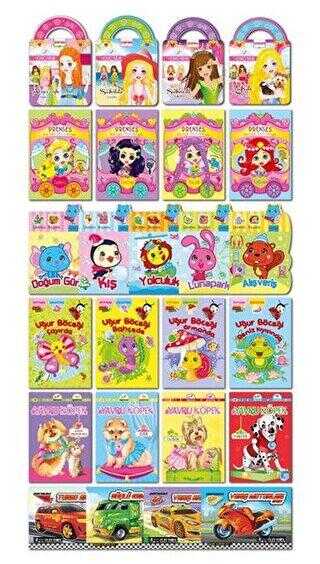 Çıkartmalı Kitaplar Seti 25 Çeşit - Koloni Çocuk