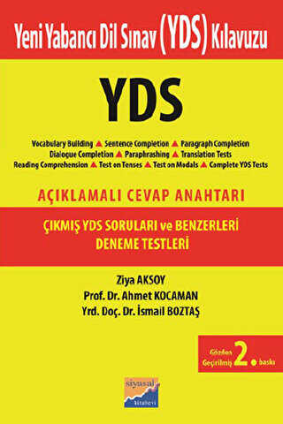 Çıkmış YDS Soruları ve Deneme Testleri - Siyasal Kitabevi - Eğitim