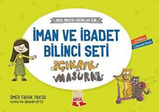 Okul Öncesi Çocuklar İçin İman ve İbadet Bilinci - Çıkrık ve Masura 10 Kitap Set - Nesil Çocuk Yayınları