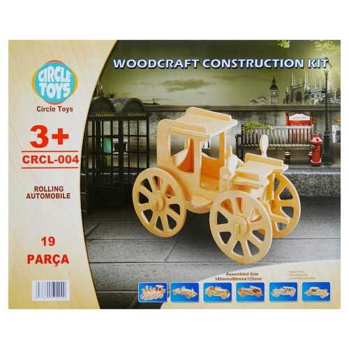 Circle Toys 004 Rolling Automobile Model Araba Ahşap Maket - 1