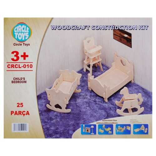 Circle Toys 010 Childs Bedroom Çocuk Yatak Odası Ahşap Maket - 1