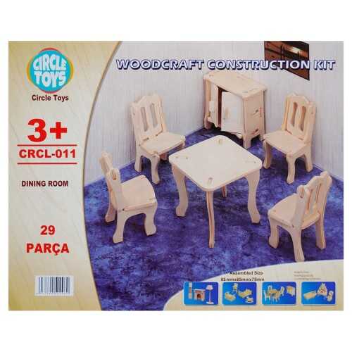 Circle Toys 011 Dining Room Yemek Odası Ahşap Maket