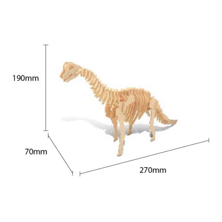 Circle Toys 014 Brachiosaurus Brachiosaurus Dinazor Ahşap Maket - 2