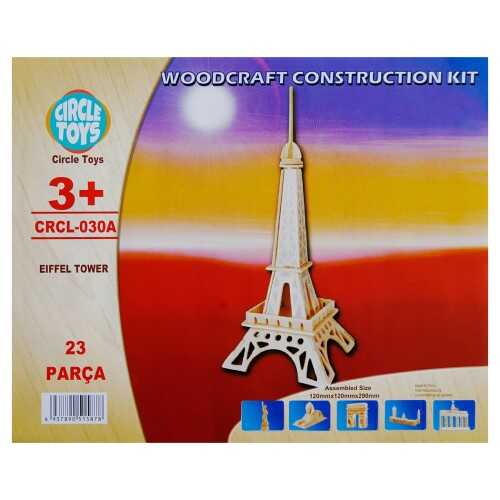 Circle Toys 030 Eiffel Tower Eyfel Kulesi Ahşap Maket