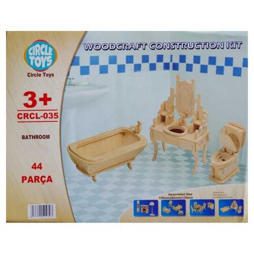 Circle Toys 035 Bathroom Banyo Ahşap Maket