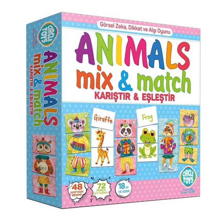 Circle Toys Animals Mix - Match - 2