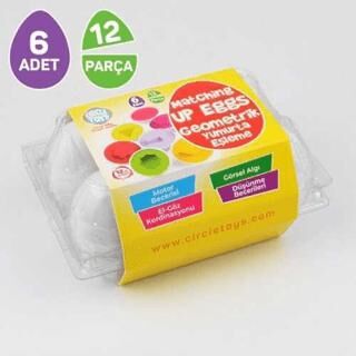 Circle Toys Geometrik Yumurta Eşleme Oyunu 6` lı - 1