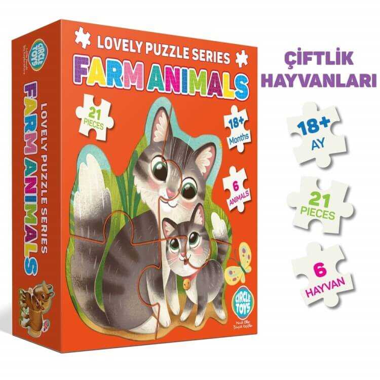 Circle Toys Lovely Puzzle Çiftlik Hayvanları