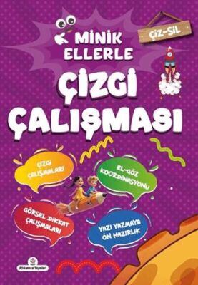 Çiz - Sil Minik Ellerle Çizgi Çalışması Kalem Hediyeli - 1