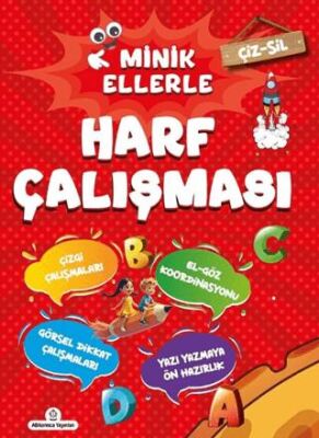 Çiz - Sil Minik Ellerle Harf Çalışması Kalem Hediyeli - 1