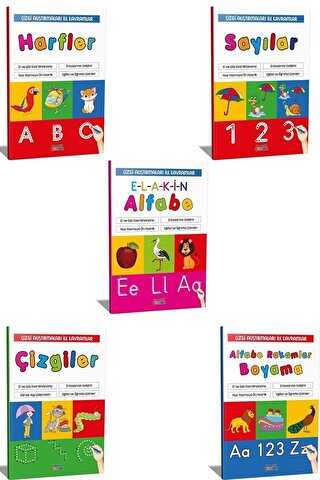 Çizgi Alıştırmaları İle Alfabe Kavram Seti 5 Kitap - Karatay Çocuk