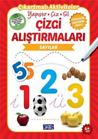 Çizgi Alıştırmaları - Sayılar 4 Yaş - Parıltı Yayınları