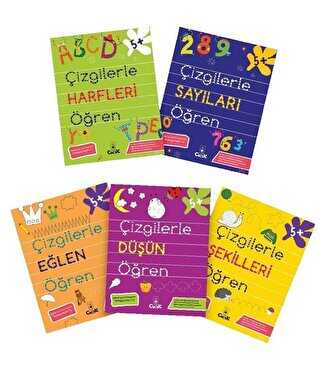 Çizgilerle Öğren Serisi 5 Kitap Takım - Floki Çocuk
