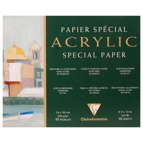 Clairefontaine Papier Special Akrilik Blok A3 10 Sayfa