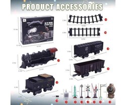 Classic Steam Kumandalı 2,4 Ghz Pilli Tren Seti 30 Parça - 2