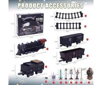 Classic Steam Kumandalı 2,4 Ghz Pilli Tren Seti 30 Parça - 2