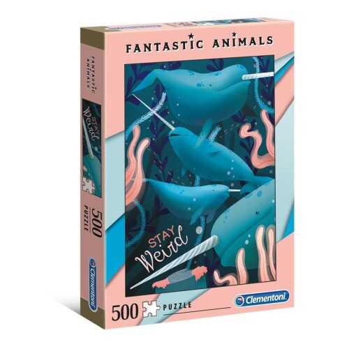 Clementoni Fan.Animals Puzzle Narwhal 500 Parça