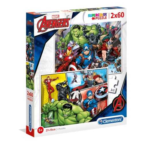 Clementoni Puzzle 2x60 Parça Avengers