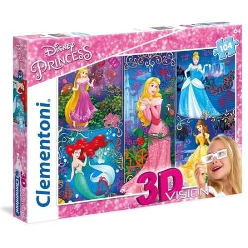 Clementoni Puzzle 3 Boyutlu Princess 104 Parça