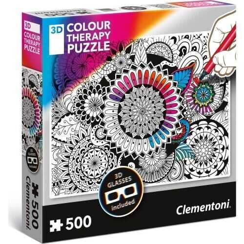 Clementoni Puzzle 3D Color Theraphy Mandala 500 Parça