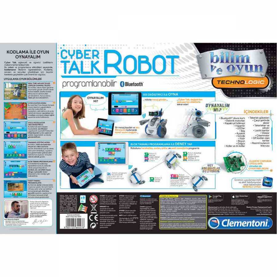 Clementoni Robotik Laboratuvarı Cyber Talk Robot