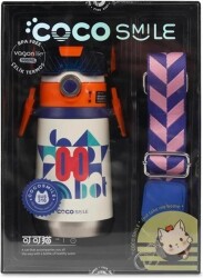 Cocosmıle CS-0001 Robot Görünümlü Çelik Termos 500Ml - Beyaz - 2