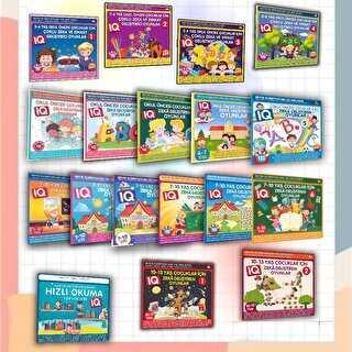 Çocuklar İçin IQ Geliştiren Zeka Oyunları 18 Kitaplık Süper Set