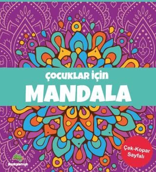 Çocuklar İçin Mandala-Mor - 1