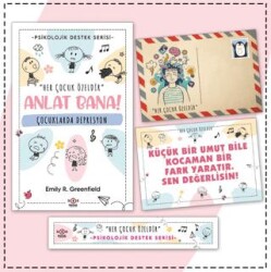 Çocuklar İçin Psikolojik Destek Serisi - Çocuklarda Depresyon - Kartpostal ve Ayraç - Nesnel Yayınları