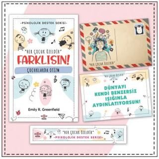 Çocuklar İçin Psikolojik Destek Serisi - Çocuklarda Otizm - Kartpostal ve Ayraç - 1