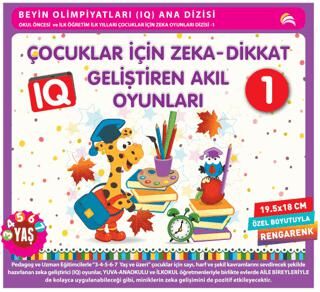 Çocuklar İçin Zeka - Dikkat Geliştiren Akıl Oyunları 1 3-4-5-6-7 Yaş ve Üzeri - 1