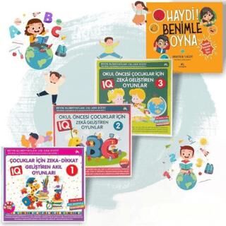 Çocuklar için Zeka Geliştiren Oyunlar 4 Kitap Takım - 1