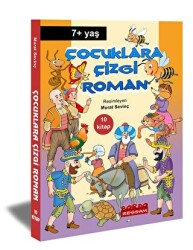 Çocuklara Çizgi Roman - Renkli Resimli 10 Kitap set - Bordo Ressam