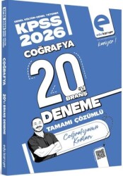 Coğrafyanın Kodları 2026 KPSS Coğrafya 20`li Branş Deneme Tamamı Çözümlü - Edu Kariyer