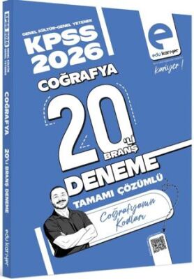 Coğrafyanın Kodları 2026 KPSS Coğrafya 20`li Branş Deneme Tamamı Çözümlü - 1