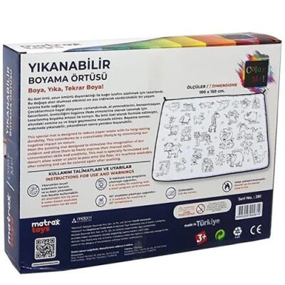 Color Me! Yıkanabilir Boyama Örtüsü - 3