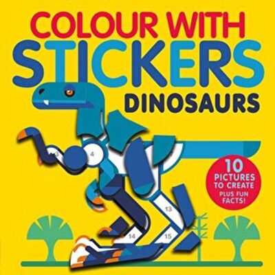 Colour With Stickers: Dinosaurs - 1