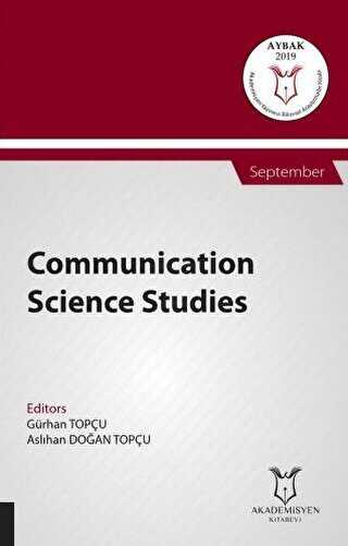 Communication Science Studies AYBAK 2019 Eylül - Akademisyen Kitabevi
