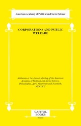Corporations and Public Welfare - Capitol Books