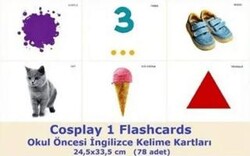 Cosplay 1 Flashcards - Okul Öncesi İngilizce Kelime Kartları 78 adet - Nüans Publishing