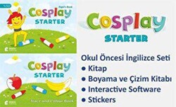 Cosplay Starter Okul Öncesi İngilizce Eğitim Seti Kitap + Boyama ve Çizim Kitabı + Stickers + Interactive Software - Nüans Publishing