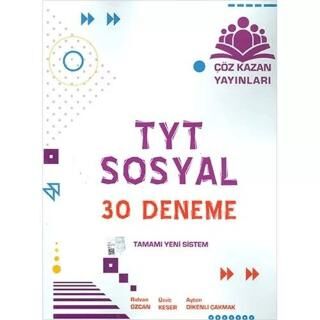Çöz Kazan Yayınları TYT Sosyal Tamamı Yeni Sistem 30 Deneme Sınavı - 1