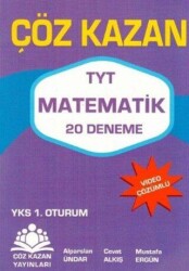 Çöz Kazan Yayınları Çöz Kazan YKS 1. Oturum TYT Matematik 20 Deneme - Çöz Kazan Yayınları